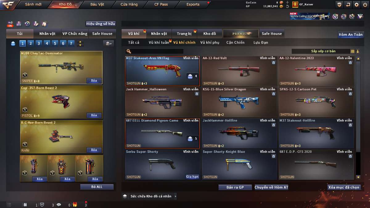 shop acc cf uy tin gia re